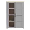 Buy Bohol Display Cabinet – Riviera Oak & Grey Oak | Elegant LED-Lit Living Room Storage from Furnituretta