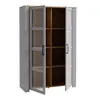 Buy Bohol Display Cabinet – Riviera Oak & Grey Oak | Elegant LED-Lit Living Room Storage, 2 from Furnituretta