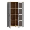 Buy Bohol Display Cabinet – Riviera Oak & Grey Oak | Elegant LED-Lit Living Room Storage, 3 from Furnituretta