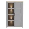 Buy Bohol Display Cabinet – Riviera Oak & Grey Oak | Elegant LED-Lit Living Room Storage, 5 from Furnituretta