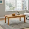 Buy New York Coffee Table – Natural Oak | Solid Rubberwood Living Room Table, 4 from Furnituretta