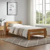 Buy Amelia Solid Wood Single Bed – Antique Pine | Durable Rubberwood Frame for Kids & Teens, Colour: Pine, Size: Single, 4 from Furnituretta