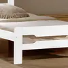 Buy Amelia Solid Wood Single Bed – White | Durable Rubberwood Frame for Kids & Teens, Colour: White, Size: Single, 4 from Furnituretta