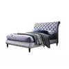 Buy Venice Crushed Velvet Bed: Luxurious & Stylish, Colour: Grey, Size: 5ft/King , Item Width: 170 from Furnituretta