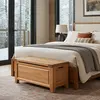 Buy Acorn Solid Oak Blanket Box | Premium Hallway & Bedroom Storage Chest from Furnituretta