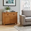 Buy Acorn Solid Oak Sideboard – Small 2 Doors & 2 Drawers | Premium Oak Storage Unit from Furnituretta