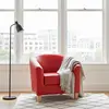 Buy Claridon 1 Seater Sofa PU Red | Modern Living Room Furniture, 3 from Furnituretta
