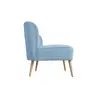 Buy Beau 2 Seater Sofa Cornflower Blue / Blonde Wood | Modern Living Room Furniture, 4 from Furnituretta