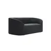 Buy Zuma Black Sofa | Contemporary Curved Velvet Living Room Furniture, 3 from Furnituretta