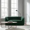 Buy Zuma Forest Green Sofa | Contemporary Curved Velvet Living Room Furniture, 4 from Furnituretta