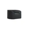 Buy Zuma Black Chair | Contemporary Curved Velvet Accent Chair, 3 from Furnituretta