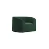 Buy Zuma Forest Green Chair | Contemporary Curved Velvet Accent Chair, 3 from Furnituretta