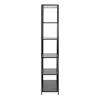 Buy Seaford Tall Black Metal Bookcase with 5 Black Shelves, 4 from Furnituretta