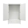 Buy Ives White 2 Door Wardrobe | Modern Panelled Bedroom Storage, 9 from Furnituretta