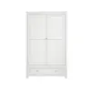 Buy Ives White 2 Door Wardrobe | Modern Panelled Bedroom Storage, 2 from Furnituretta