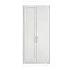 Buy Austen White 2 Door Tall Wardrobe | Classic Shaker Style Bedroom Storage, 2 from Furnituretta