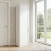 Buy Austen White 1 Door Wardrobe | Classic Shaker Style Bedroom Storage, 5 from Furnituretta