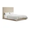 Buy Berlin Beige Tall Ottoman Double Bed | Velvet Storage Bed, Size: Double (4ft6), Colour: Beige, 4 from Furnituretta