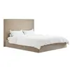 Buy Berlin Beige Tall Ottoman Super King Bed | Velvet Storage Bed, Size: Super King (6ft), Colour: Beige, 4 from Furnituretta