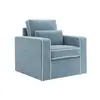 Buy Diego Ice Blue Chair | Contemporary Velvet Armchair, 3 from Furnituretta