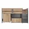 Buy Alfie Midi Sleeper Grey & Medium Oak | Children’s Mid Sleeper Bed, 4 from Furnituretta