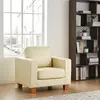 Buy Chesterfield 1 Seater Sofa PU Cream, Colour: Cream from Furnituretta