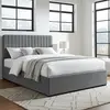 Buy Livingstone Storage Fabric Double Bed Grey | Modern Ottoman Bed, Colour: Grey, Size: Double, 4 from Furnituretta