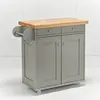 Buy Portland Kitchen Island Grey | Stylish Storage Unit, 2 from Furnituretta
