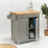 Buy Portland Kitchen Island Grey | Stylish Storage Unit from Furnituretta