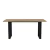 Buy Antibes Russet & Black Dining Table | Modern 6‑Seater Tables, 4 from Furnituretta