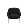 Buy Avery Black Chair | Contemporary Sherpa Armchair, 2 from Furnituretta