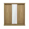 Buy Devon Triple Sliding Wardrobe | Oak Bedroom Storage, Colour: Oak, 3 from Furnituretta