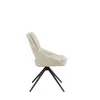 Buy Edisto Off‑White Dining Chair (2 Per Pack) | Chenille Weave Swivel Chairs, 4 from Furnituretta