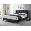 Buy Contemporary Charm: Novara Bed Frame, Colour: Dark Grey, Size: 4ft 6/Double, Item Width: 144, 5 from Furnituretta