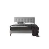 Buy Contemporary Charm: Novara Bed Frame, Colour: Light Grey, Size: 4ft 6/Double, Item Width: 144, 3 from Furnituretta