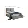 Buy Oakland Contemporary Fabric Bed Frame, Colour: Dark Grey, Size: 5ft/King , Item Width: 229, 3 from Furnituretta