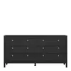 Buy Stylish Madrid Double Dresser - Matt Black Finish, 3 from Furnituretta