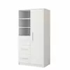 Buy Omega OM-05 Tall Cabinet 80cm, Colour: White Matt, Carcass: White Matt, Item Width: 80 from Furnituretta