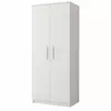 Buy Omega OM-06 Hinged Wardrobe 80cm, Colour: White Matt, Carcass: White Matt, Item Width: 80 from Furnituretta