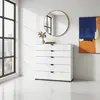 Buy Kinross Arctic White Wide 6 Drawer Chest, Colour: White from Furnituretta