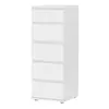 Buy Five Drawer White Chest - Stylish Storage Solution, 2 from Furnituretta