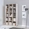 Buy Mauro 3x5 Storage Unit in Sand Oak – Modern Cube Shelving from Furnituretta