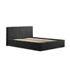 Buy Berlin Black Fabric Ottoman Storage Double Bed, Colour: Black, Bed Size: Double (4ft6), 4 from Furnituretta