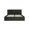 Buy Berlin Black Fabric Ottoman Storage Double Bed, Colour: Black, Bed Size: Double (4ft6), 2 from Furnituretta