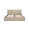 Buy Berlin Beige Velvet Ottoman Storage King Bed, Colour: Beige, Bed Size: King (5ft), 2 from Furnituretta