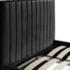 Buy Berlin Black Fabric Ottoman Storage Single Bed, Colour: Black, Bed Size: Single (3ft), 6 from Furnituretta