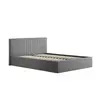 Buy Berlin Silver Velvet Ottoman Storage King Bed, Colour: Silver, Bed Size: King (5ft), 4 from Furnituretta