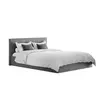 Buy Berlin Silver Velvet Ottoman Storage King Bed, Colour: Silver, Bed Size: King (5ft), 5 from Furnituretta