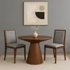 Buy Lotus Round Dining Table in Walnut, Colour: Walnut, 6 from Furnituretta