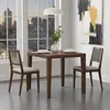 Buy Peony Square Dining Table in Walnut Finish, Colour: Walnut, 3 from Furnituretta
